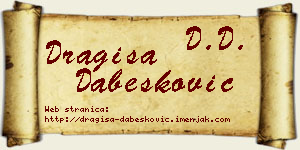 Dragiša Dabesković vizit kartica